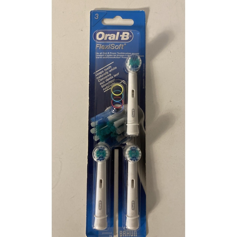 Braun Oral-B Flexisoft Flexi-Soft Replacement Toothbrush Heads Refills